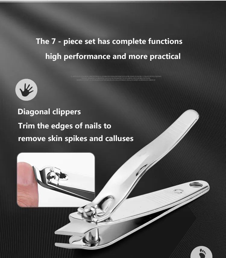 7 Piece Beauty Tool Kit Portable Perfect On The Go Size Set - Timeless Beauty