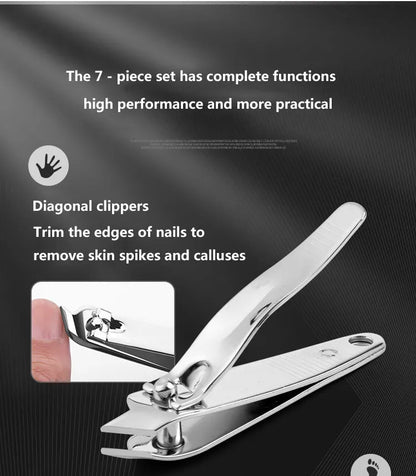 7 Piece Beauty Tool Kit Portable Perfect On The Go Size Set - Timeless Beauty