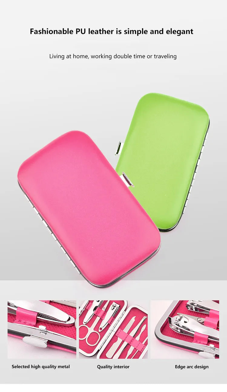 7 Piece Beauty Tool Kit Portable Perfect On The Go Size Set - Timeless Beauty