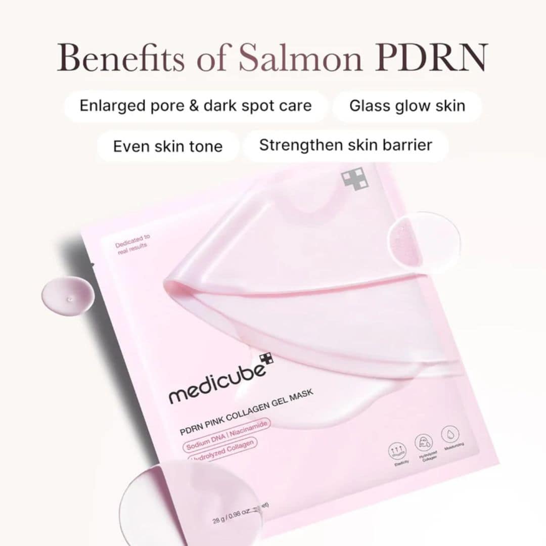 Medicube PDRN Pink Collagen Gel Mask 1 ea Harlequin Chestnut