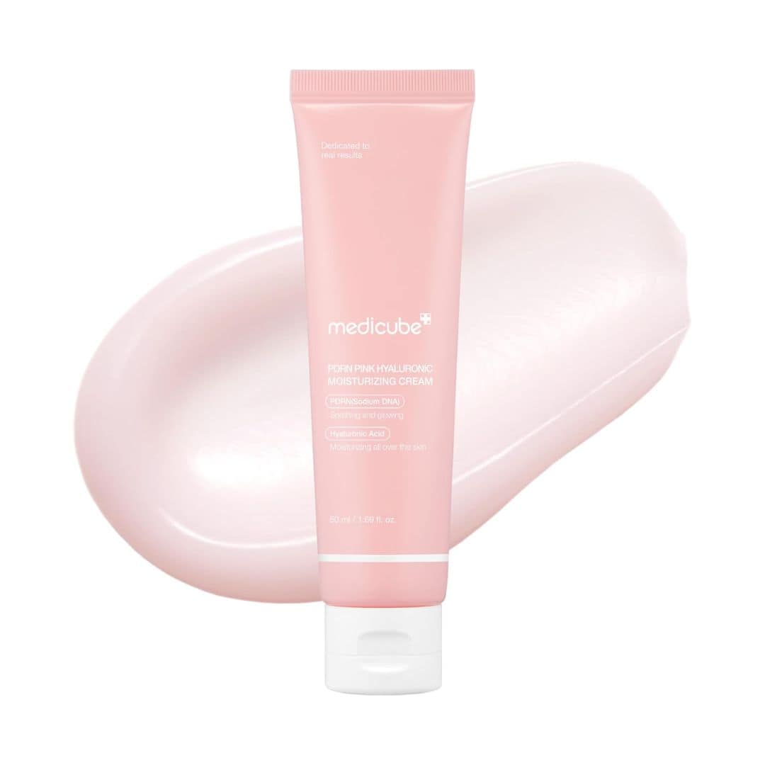 Medicube PDRN Pink Hyaluronic Moisturizing Cream Harlequin Chestnut