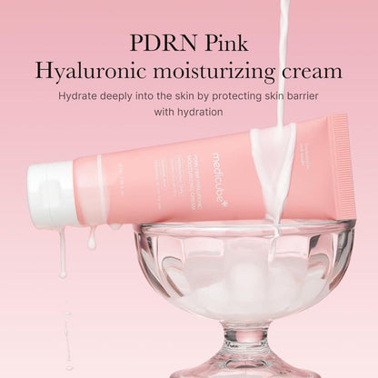 Medicube PDRN Pink Hyaluronic Moisturizing Cream Harlequin Chestnut