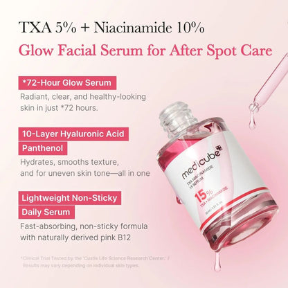 Medicube TXA Niacinamide 15 Serum 30ml Harlequin Chestnut