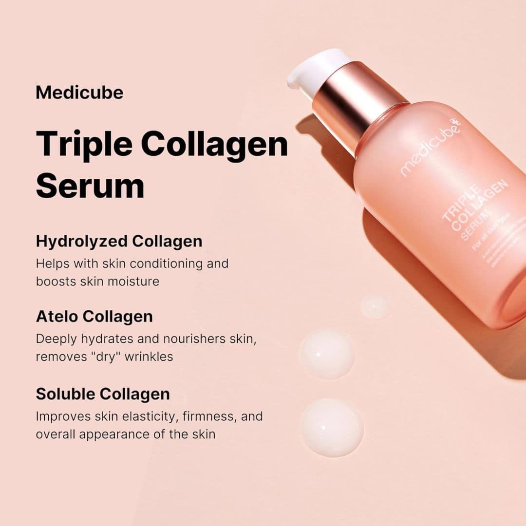 (3 Units) Medicube Triple Collagen Serum 4.0 55ml Harlequin Chestnut