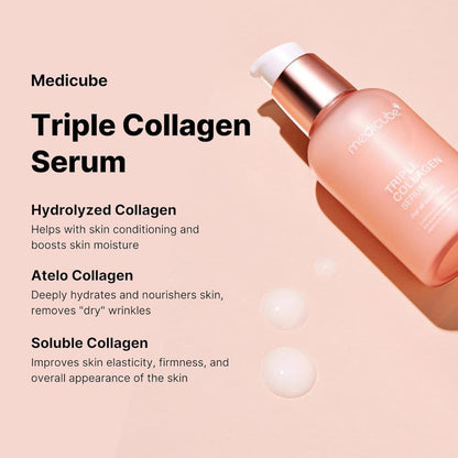 (3 Units) Medicube Triple Collagen Serum 4.0 55ml Harlequin Chestnut