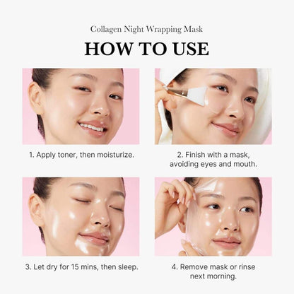 (3 Units) Medicube Collagen Night Wrapping Mask 75ml Harlequin Chestnut