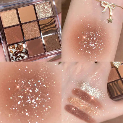 DIKALU Evening Glow 9-Color Eyeshadow Set - Timeless Beauty
