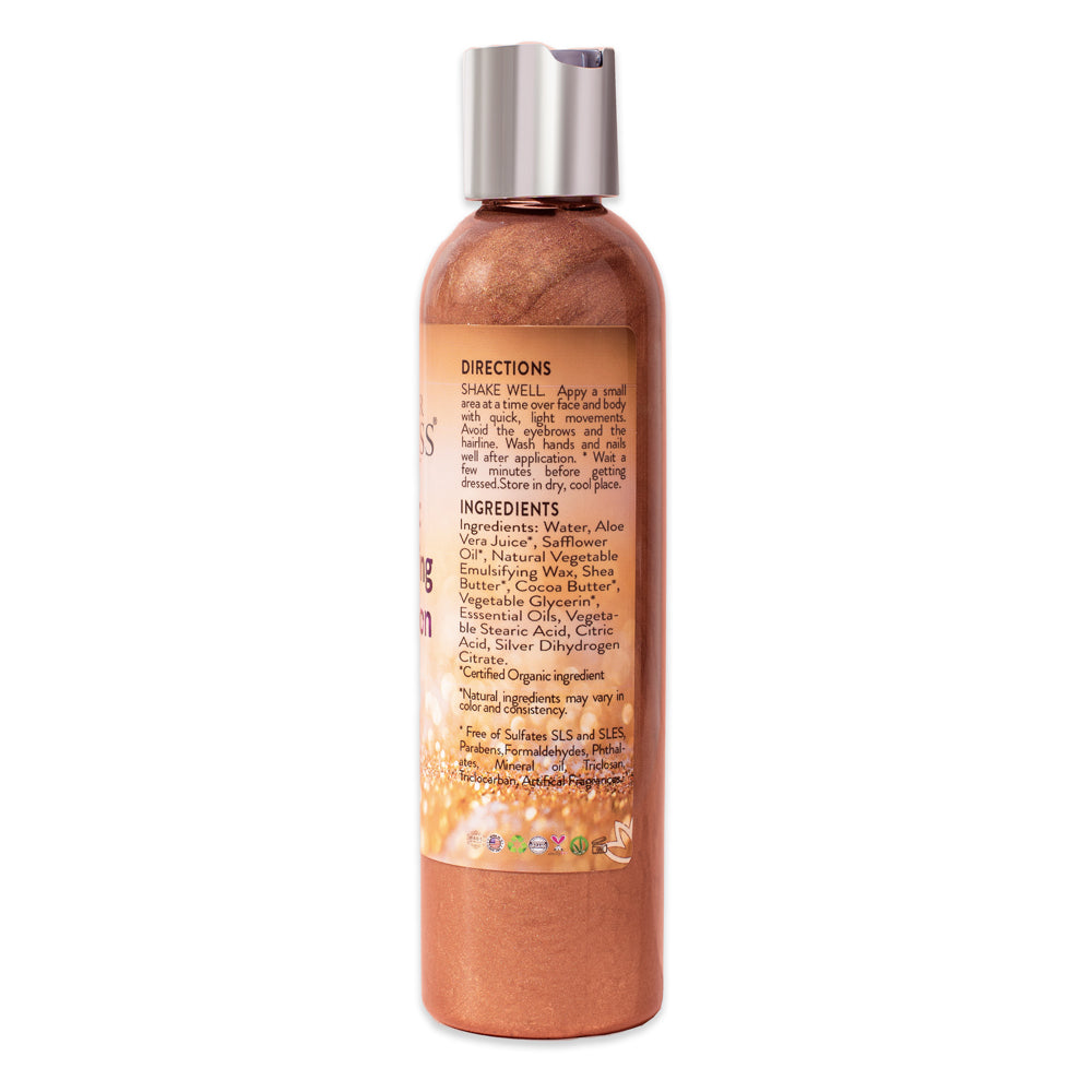 Organic Bronze Shimmer Body Lotion - Timeless Beauty