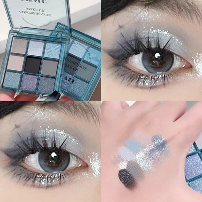 DIKALU Evening Glow 9-Color Eyeshadow Set - Timeless Beauty