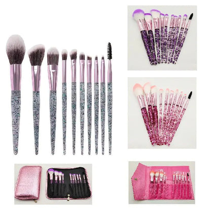 Chic 10-Piece Beauty Brush Kit - Timeless Beauty