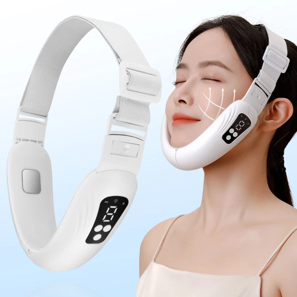Skin Care EMS Electric Facial Massager Face Slimming Machine V Line - Timeless Beauty