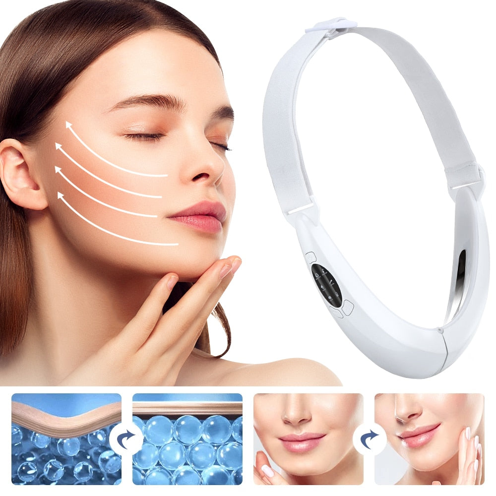 EMS Facial Lifting Device Facial Massager Chin V Line Belt - Timeless Beauty