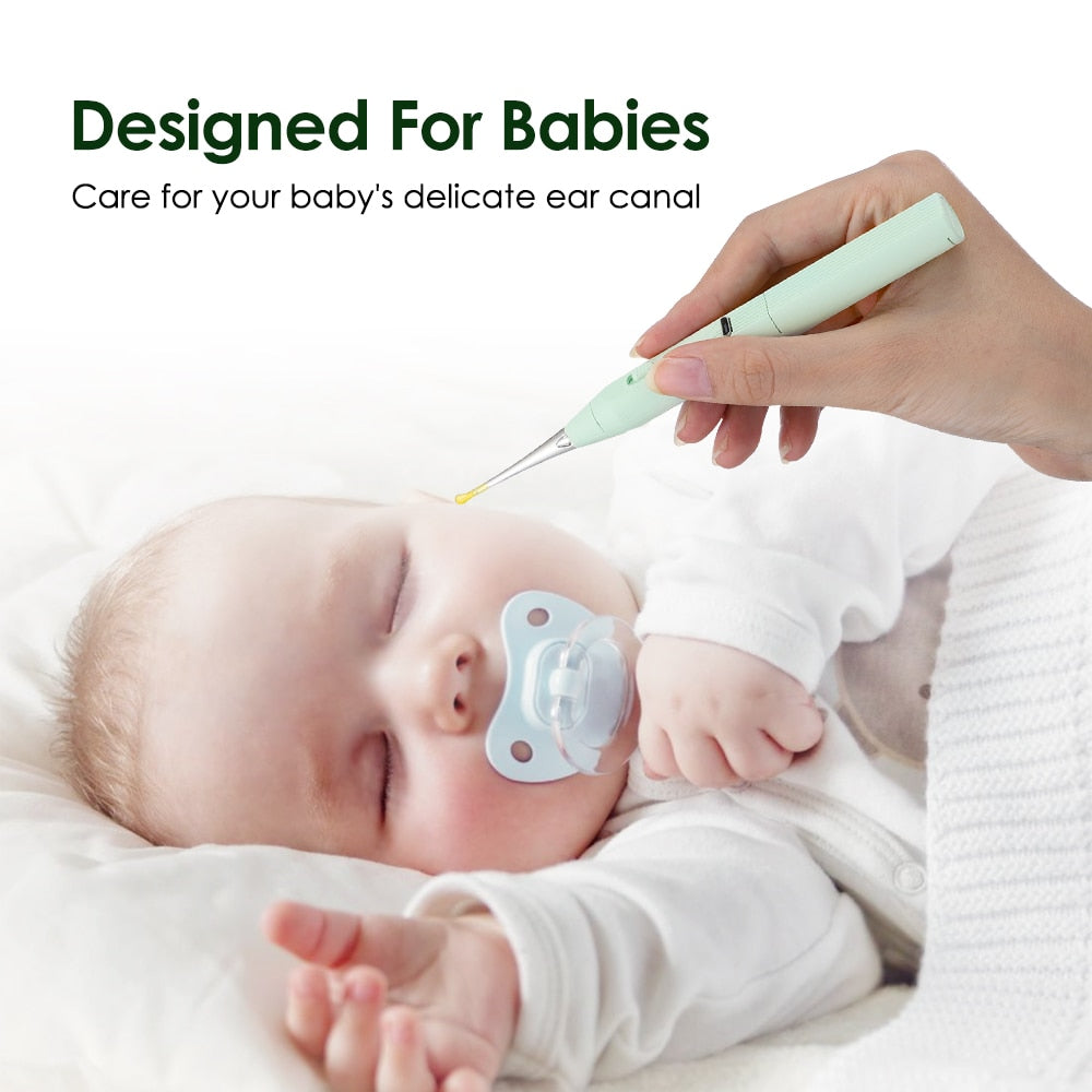 1 Set Baby Ear Cleaner Ear Wax Removal Tool Flashlight Earpick Ear - Timeless Beauty