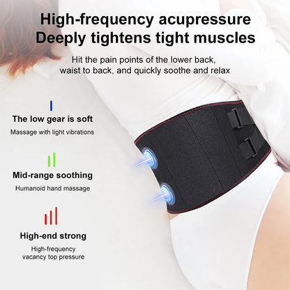 Electric Heating Waist Massage Belt Back Support Warm Hot Compress - Timeless Beauty
