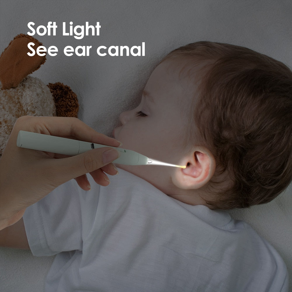 1 Set Baby Ear Cleaner Ear Wax Removal Tool Flashlight Earpick Ear - Timeless Beauty