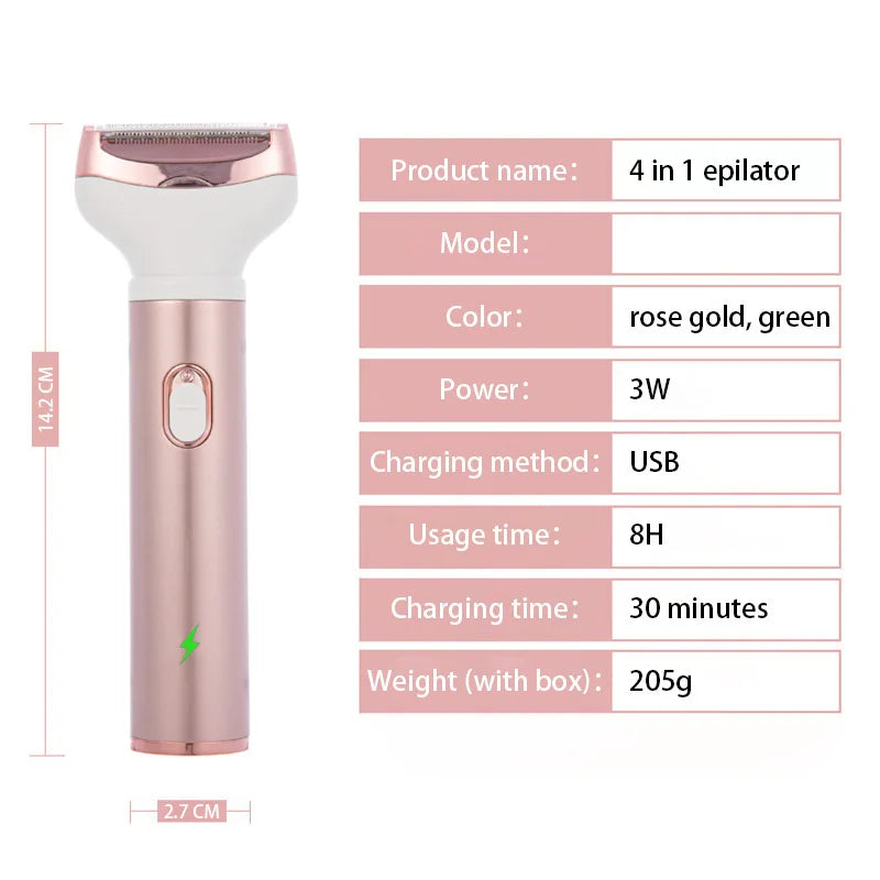 Women Razor Shaver Beauty Instrument Body Epilator Nose Hair Removal - Timeless Beauty