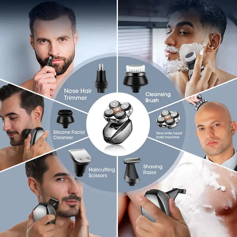 Head Shavers for Bald Men Shaver, 5 in 1 Electric Razor with - Timeless Beauty