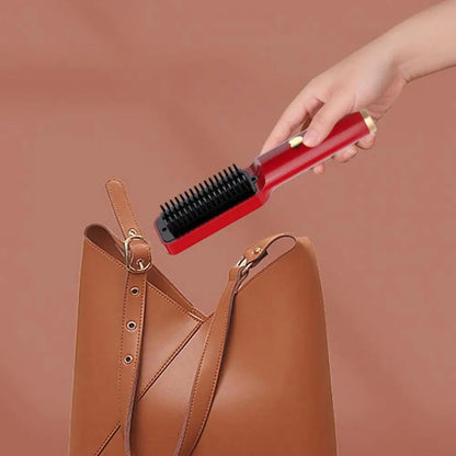 Hair Straightening Comb Portable Wireless Hair Straightener Brush for - Timeless Beauty