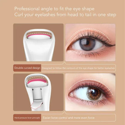Electric Eyelash Curler Long-lasting Styling USB Charging Makeup Tool - Timeless Beauty