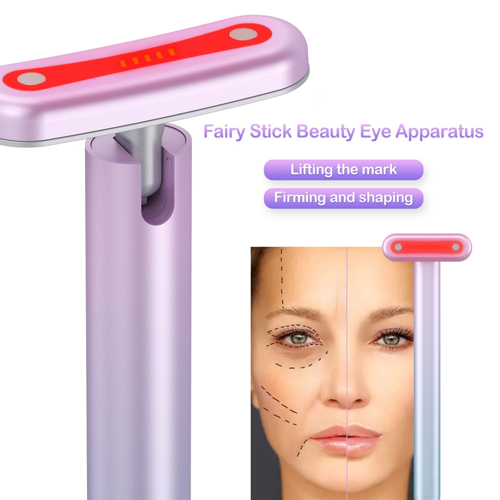 4 in 1 Facial Skincare Tool Red Light For Face Neck EMS Microcurrent - Timeless Beauty