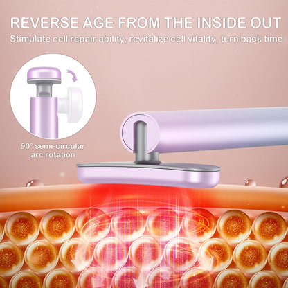 4 in 1 Facial Skincare Tool Red Light For Face Neck EMS Microcurrent - Timeless Beauty