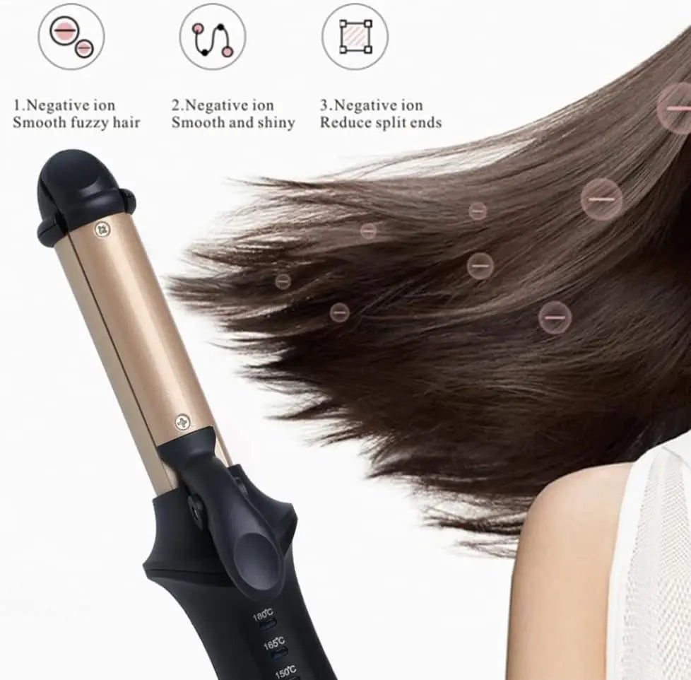 Mini Hair Curling Iron Straightener 2 in 1 Travel Mini Curling Wand - Timeless Beauty