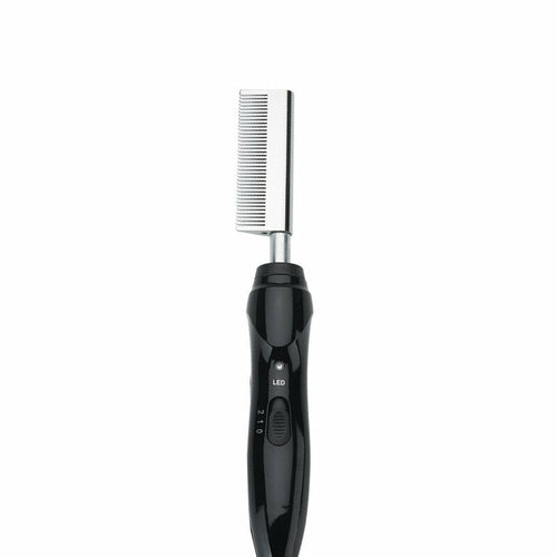 Ceramic Electric Hot Comb Hair Dryer Brush and Auto Shut Off Black - Timeless Beauty