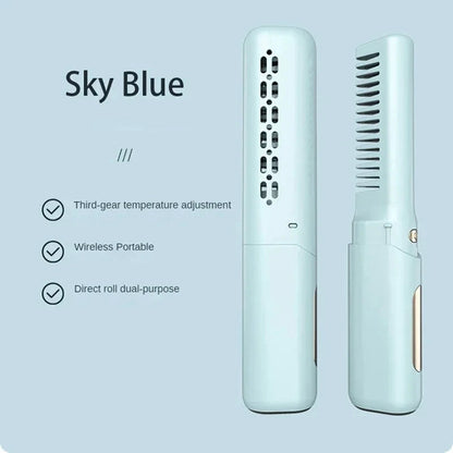 Mini Hair Straightener Professional Quick Heated Electric Hot Comb - Timeless Beauty