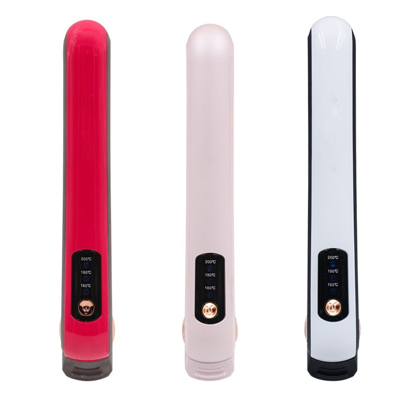 USB Rechargeable Curling Iron Wireless Direct-Curling Dual-Purpose - Timeless Beauty