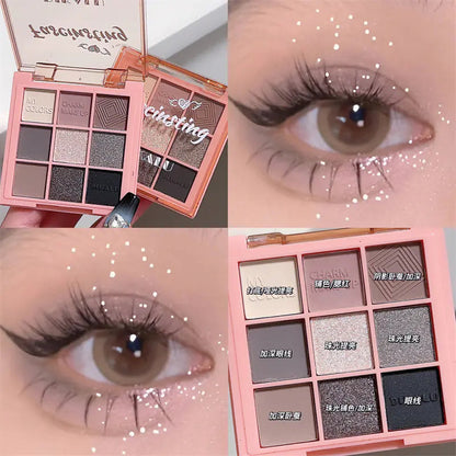 DIKALU Evening Glow 9-Color Eyeshadow Set - Timeless Beauty