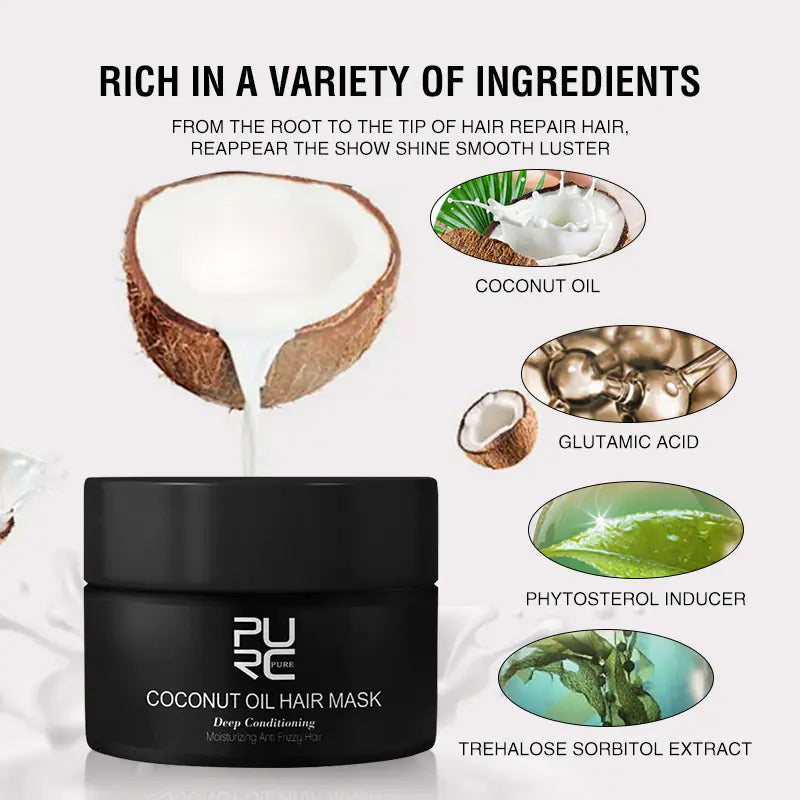 Sleek Anti-Frizz Hair Treatment Mask - Timeless Beauty