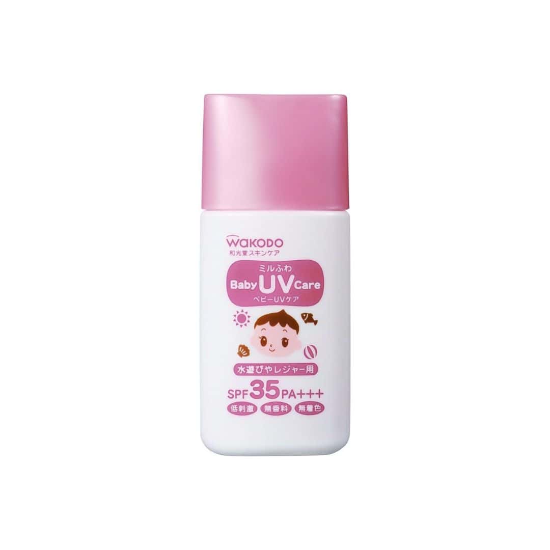 Wakodo Baby UV Care Sunscreen SPF35 PA+++ Silver Abderus