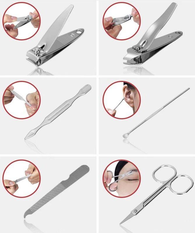 7 Piece Beauty Tool Kit Portable Perfect On The Go Size Set - Timeless Beauty