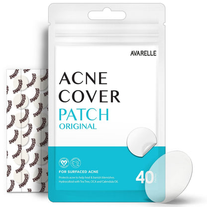 Acne Cover Patches, FSA HSA Eligible Hydrocolloid Pimple Patches for Face with Tea Tree Oil, Korean Skincare Zit Patches for Face | FSA HSA Store Eligible Items | Vegan, Cruelty-Free - Timeless Beauty
