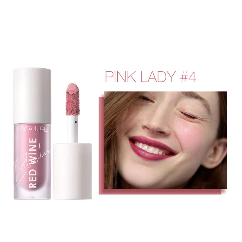 Face Liquid Blusher Natural Looking Matte Cheek Blush Cream Make up FA89