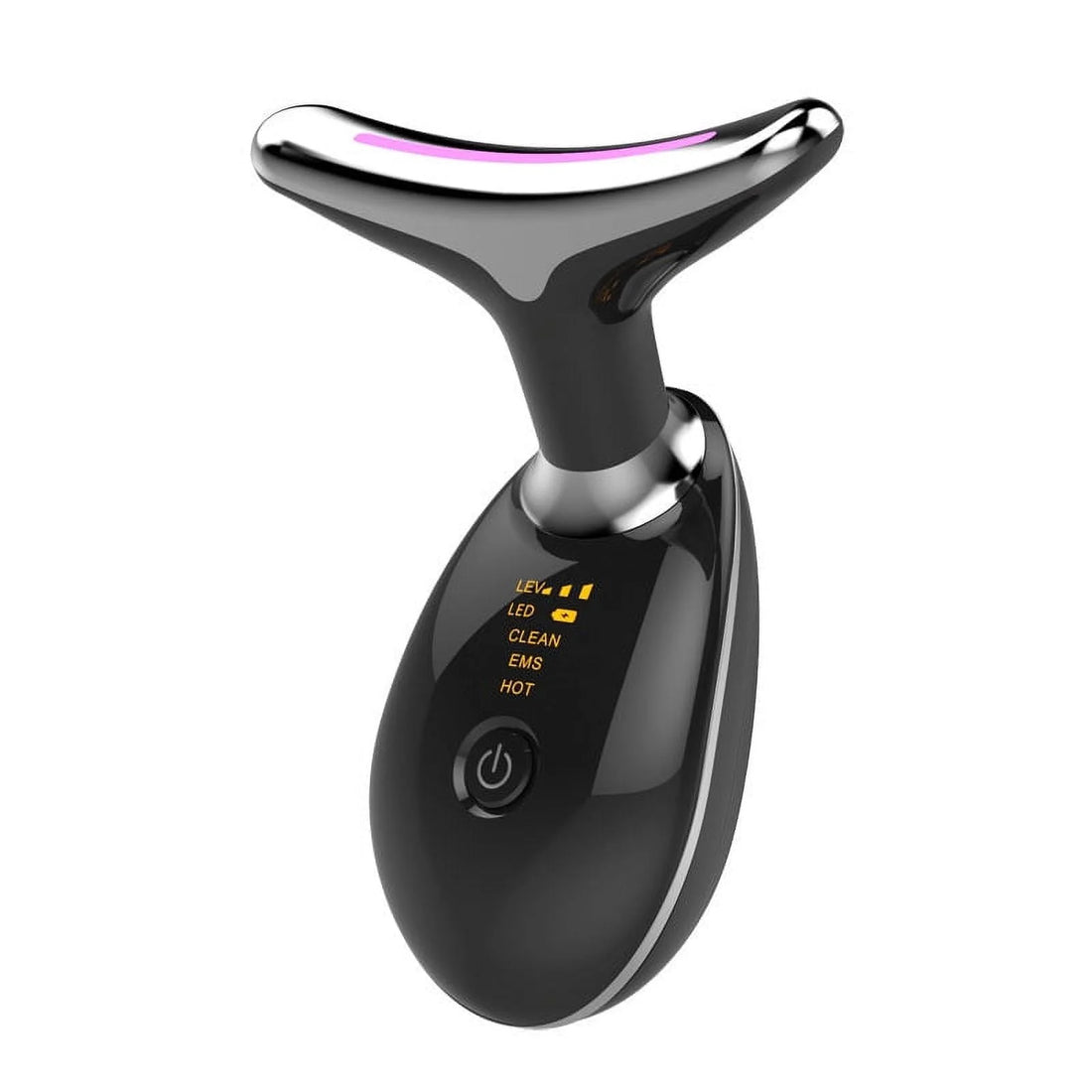 Red Light Therapy for Face, 7 Color LED Face Skin Rejuvenation for Face &amp; Neck Beauty Device, Deplux Neck Tightening Device, Glossy White - Timeless Beauty