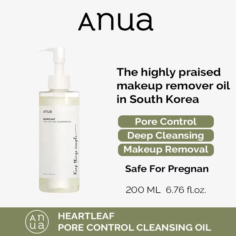 Anua Heartleaf 77% Soothing Toner Clear Pad Pore Control Cleansing Oil 77 Pore Deep Cleansing Foam Korea Skin Care Face Cleanser - Timeless Beauty