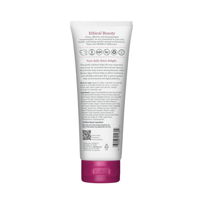 Purifying Daily Facial Detox Scrub with Activated Charcoal and Seaweed Extract –Exfoliating Face Scrub Cleanses, Smooths and Brightens, 4Oz - Timeless Beauty