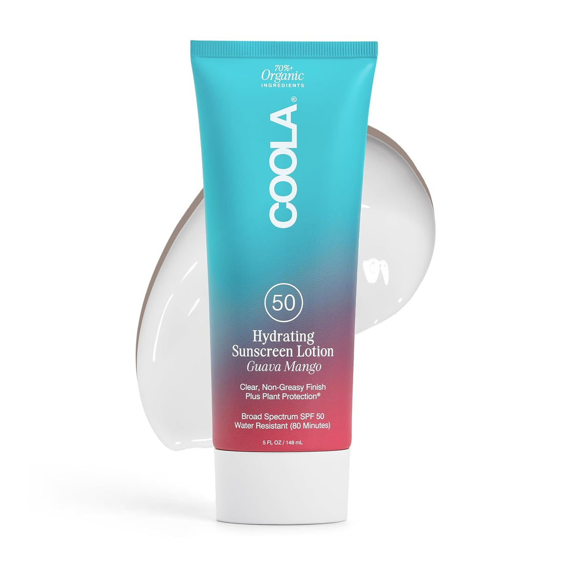 Organic Sunscreen SPF 50 Sunblock Body Lotion, Dermatologist Tested Skin Care for Daily Protection, Vegan and Gluten Free, Guava Mango - Timeless Beauty