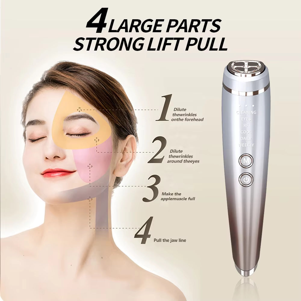 RF Beauty Device Rechargeable High Radio Frequency for Facial Skin Care Beauty Face Lifting Face Massager Face Beauty Device - Timeless Beauty