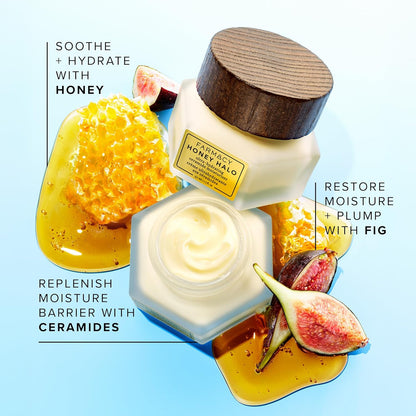 Ceramide Face Moisturizer - Honey Halo Hydrating Facial Moisturizer for Dry Skin - Plumps, Soothes + Restores Skin with Potent Ceramides + Buckwheat Honey for a Dewy, Healthy Glow (25Ml) - Timeless Beauty