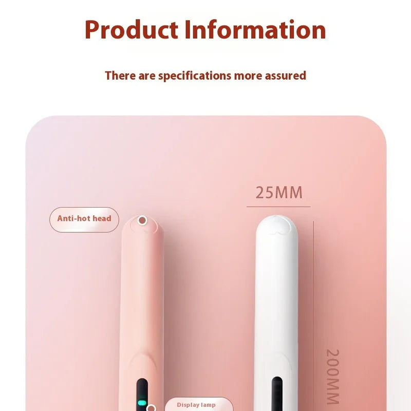 Mini Wireless Charging Portable Hair Straightener a Small Usb Splint for Both Curling and Straightening Hair Straightener