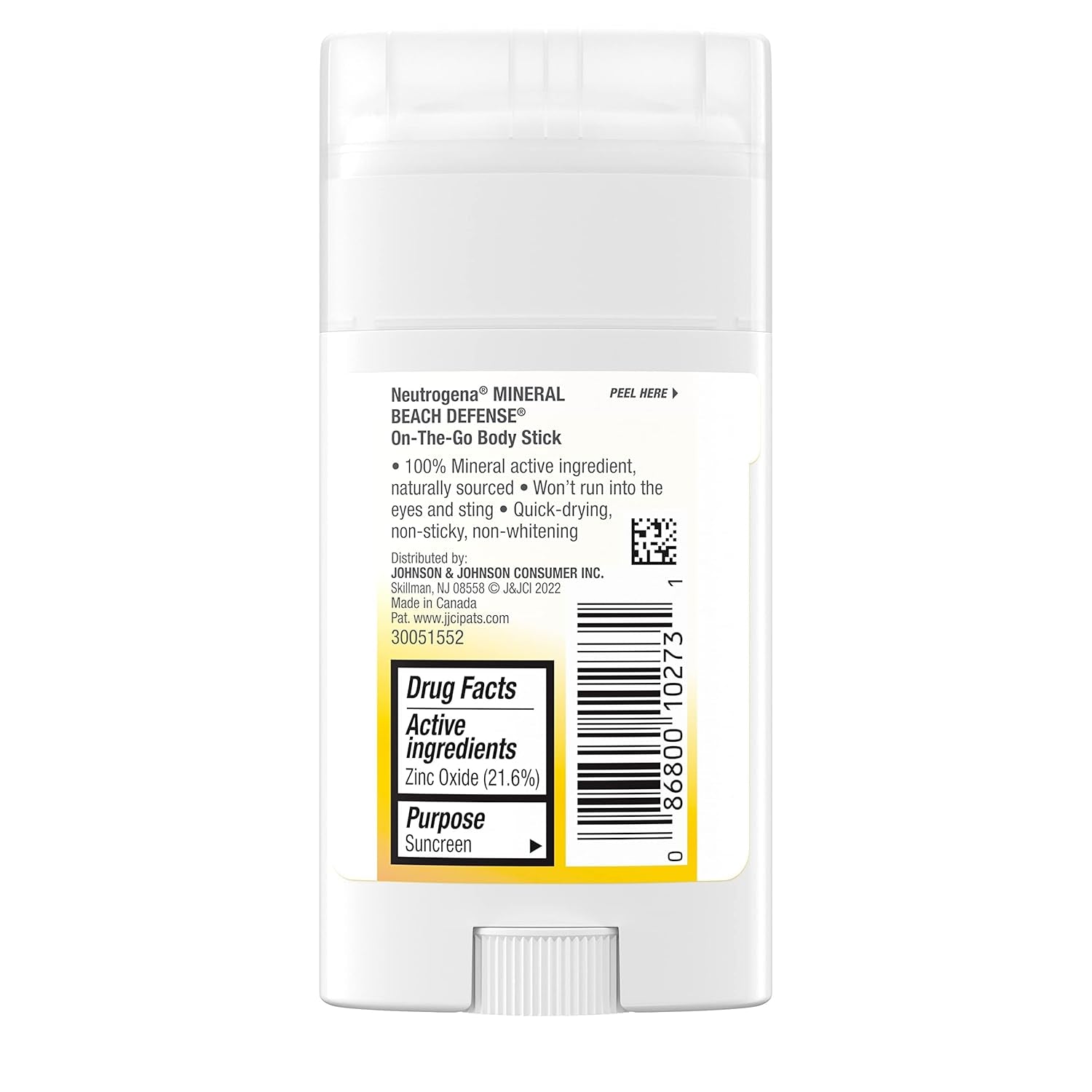Purescreen+ Mineral Beach Defense On-The-Go Body Sunscreen Stick with Broad Spectrum SPF 50, Water Resistant UVA/UVB Protection, Absorbs Quickly &amp; Dries Clear, 1.5 Oz - Timeless Beauty