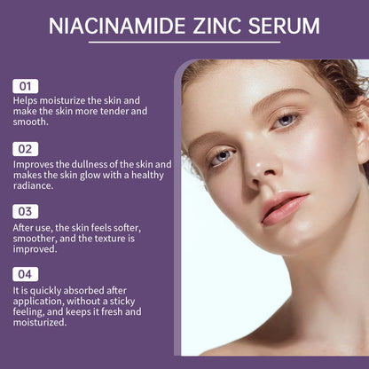 Niacinamide Face Serum Acne Pimple Mark Remover Pores Hydrating Brightening Lighten Moisturizing Essence Improve Rough Skin Care - Timeless Beauty