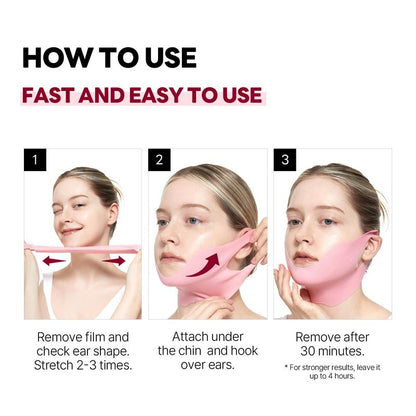 [ROUND LAB] Camellia Deep Collagen V Lifting Gel Mask | Chin Mask &amp; Jawline Shaper | Hydrating, Firming &amp; Brightening with Jeju Camellia Extract - Timeless Beauty