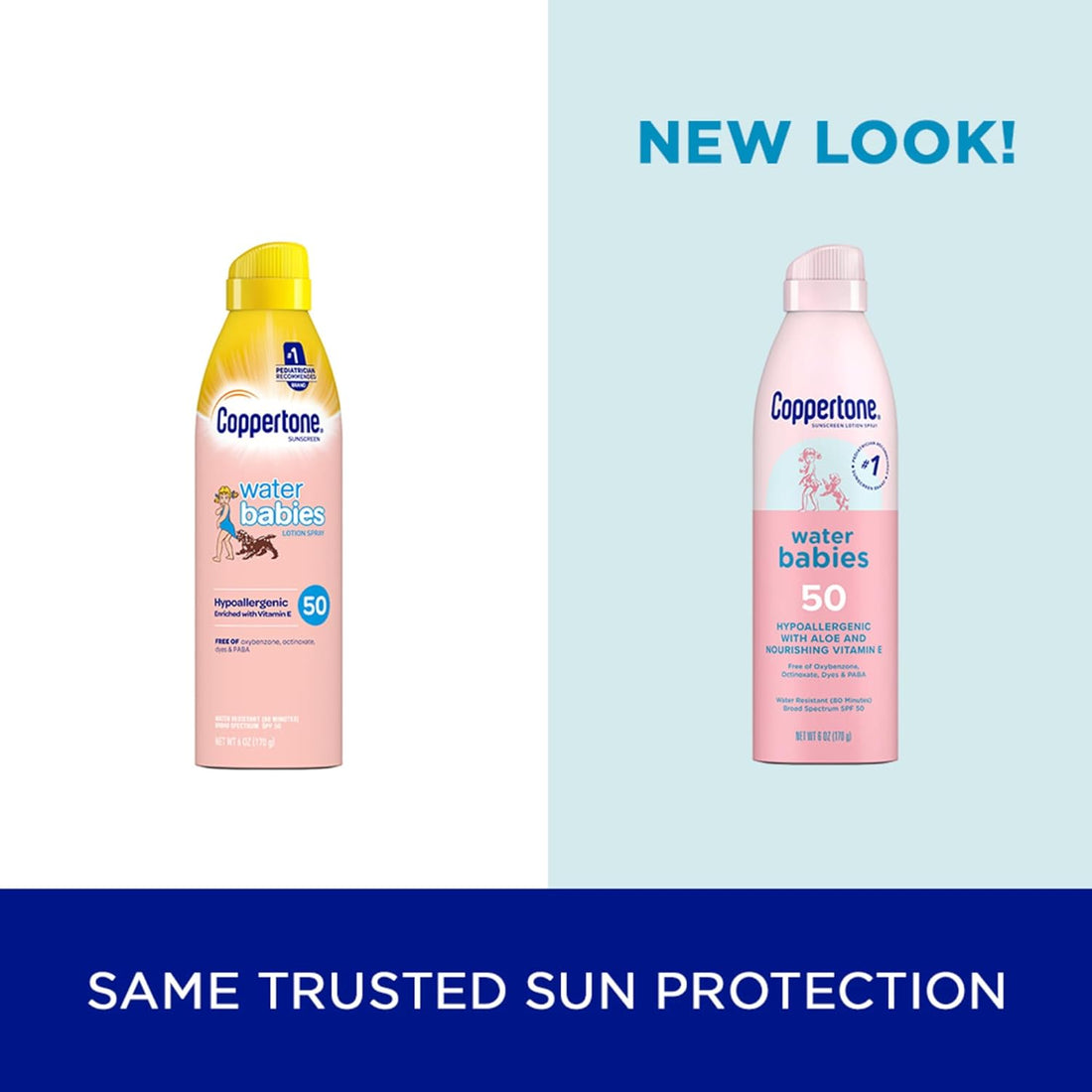 Waterbabies Sunscreen Spray, SPF 50 Baby Sunscreen, Spray on Sunscreen, 6 Oz, 2 Pack - Timeless Beauty