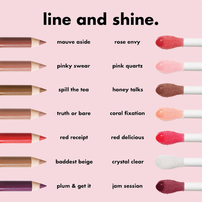 Glow Reviver Lip Oil, Nourishing Tinted Lip Oil for a High-Shine Finish, Infused with Jojoba Oil, Vegan &amp; Cruelty-Free, Rose Envy - Timeless Beauty