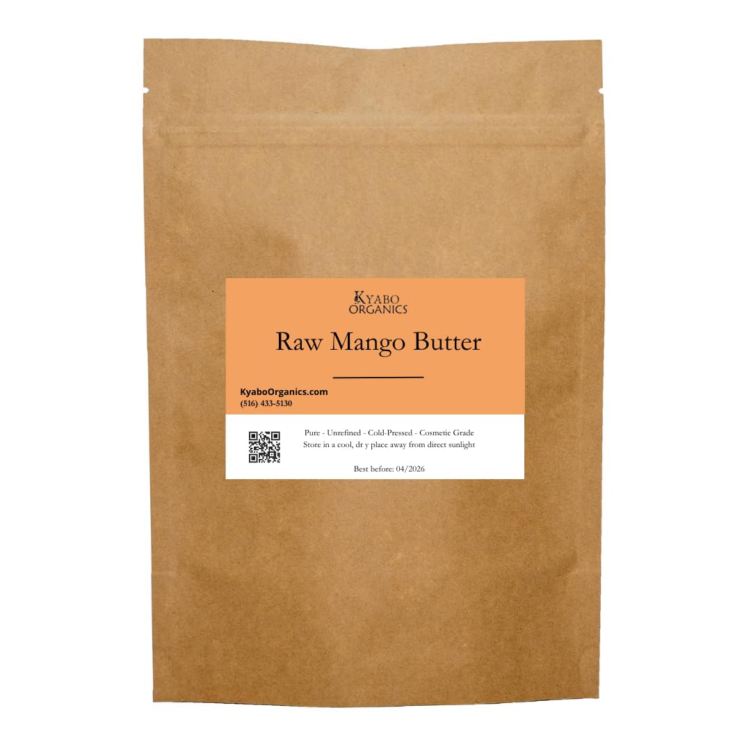 100% Pure Mango Butter, Raw, Organic, &amp; Unrefined, Chemical-Free, Natural Skin Moisturizer, Great for DIY Body Butters, Lip Balm, Sun Tanning Soaps, &amp; Lotions (5 Lb) - Timeless Beauty