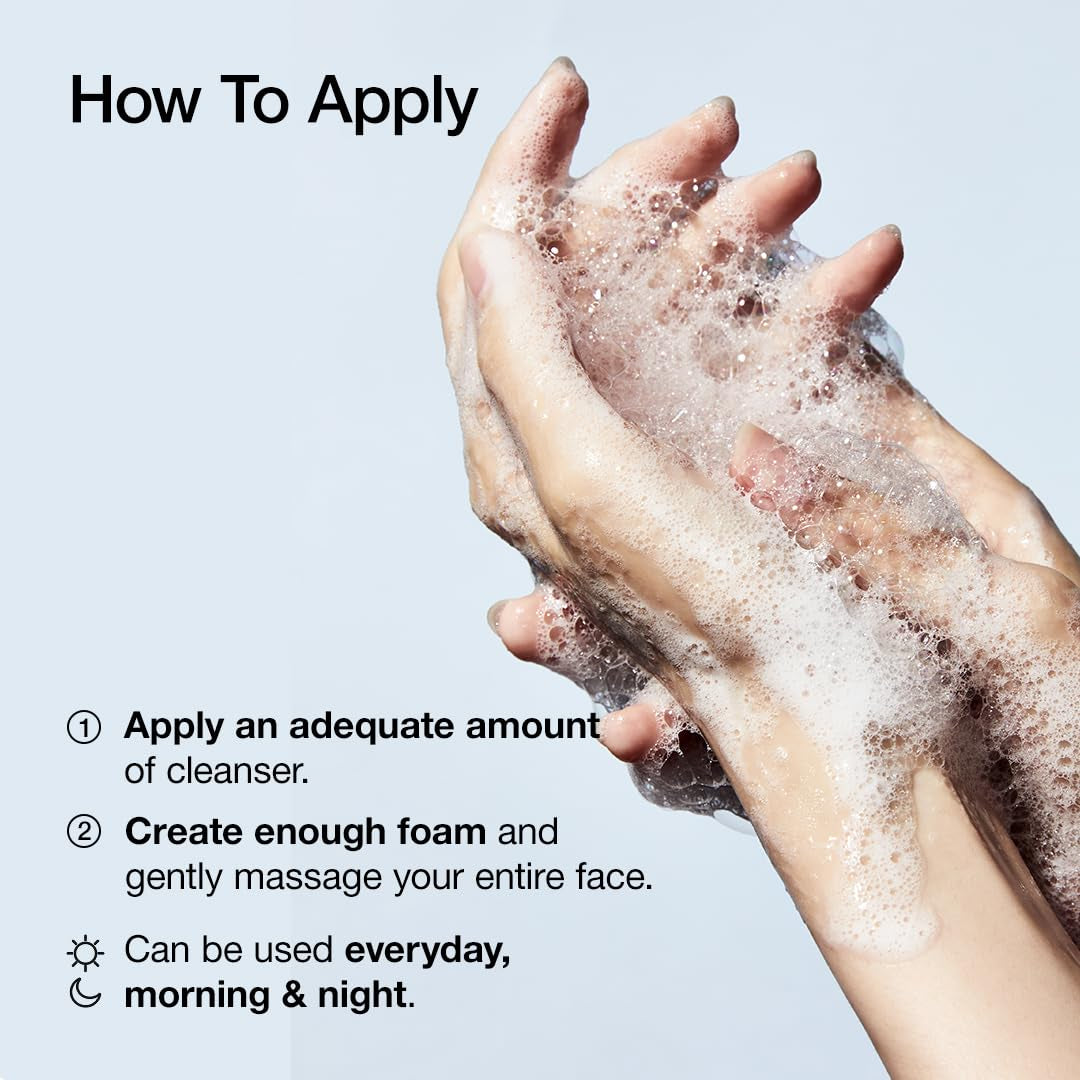 Moisturizing Gentle Gel Cleanser, Hyaluronic Acid, Squalane, Ceramide, Foaming Facial Korean Cleanser, Ph Balance, Daily Hydrating Face Wash, Korean Skincare (150Ml/5.07Fl Oz.) - Timeless Beauty