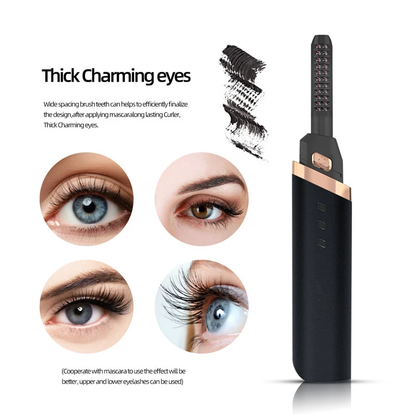 Electric Eyelash Curler Temperature Adjustable Quick Heating Eyelash - Timeless Beauty